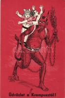 Krampus with children