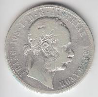 Ausztria 1872. 1Fl Ag "Ferenc József" T:3 Austria 1872. 1 Florin Ag "Franz Joseph" C:F