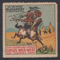 1914 Circus Wild West levélzáró (ritka!)