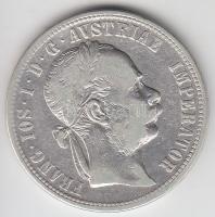 Ausztria 1873. 1Fl Ag "Ferenc József" T:2- Austria 1873. 1 Florin Ag "Franz Joseph" C:VF