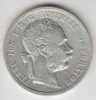Ausztria 1887 1Fl Ag "Ferenc József" T:2- Austria 1887 1 Florin Ag "Franz Joseph" C:VF
