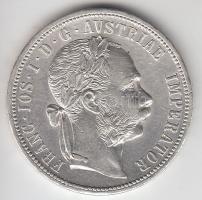 Ausztria 1877. 1Fl Ag "Ferenc József" T:2 Austria 1877. 1 Florin Ag "Franz Joseph" C:XF