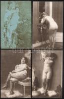 13 db modern reprint, és régi erotikus képeslap