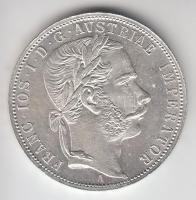Ausztria 1866A 1Fl Ag "Ferenc József" T:1-,2 kis ph. Austria 1866A 1 Florin Ag "Franz Joseph" C:AU,XF small edge error