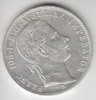 Ausztria 1861A 1Fl Ag "Ferenc József" T:1-,2 kis ph. Austria 1861A 1 Florin Ag "Franz Joseph" C:AU,XF small edge error