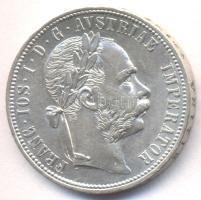 Ausztria 1878. 1Fl Ag "Ferenc József" T:1-,2 Austria 1878. 1 Florin Ag "Franz Joseph" C:AU,XF