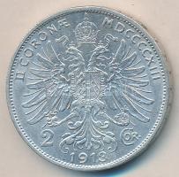 Ausztria 1913. 2K Ag T:2,2-
Austria 1913. 2 Corona Ag C:XF,VF