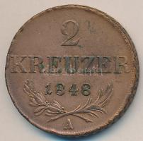 Ausztria 1848A 2Kr Cu T:2- ph. Austria 1848A 2 Kreuzer Cu C:VF edge error