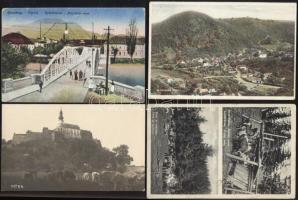 21 db régi képeslap Magyarország, és a Történelmi Magyarország területeiről, közte egy Ljubljana képeslap