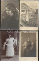 49 db régi fotólap hölgyekről / 49 photo postcards about ladies