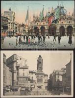 49 db régi, olasz városképes lap / 49 Italian postcards