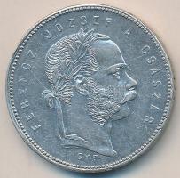 1869GYF 1Ft Ag "Angyalos címer" T:1-,2