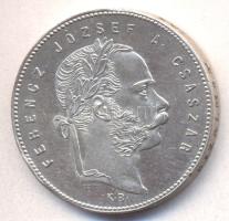 1868KB 1Ft Ag "Angyalos címer" T:1-,2