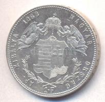 1868KB 1Ft Ag "Angyalos címer" T:1-,2