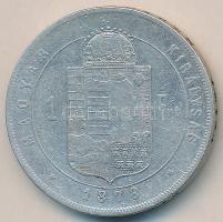 1878KB 1Ft Ag "Középcímer" T:3