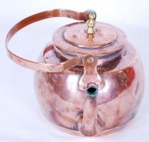 Régi, vörösréz teáskanna / 
Vintage copper tea kettle, 23x20cm