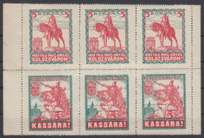 1921 Kolozsvár, Kassa levélzáró hatostömb