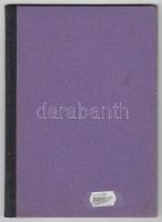 cca 1928 Házalókönyv rőfös és rövidáru kereskedő részére