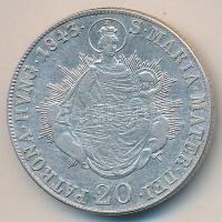 1843B 20Kr Ag "V. Ferdinánd" T:2-