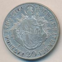 1840B 20Kr Ag "V. Ferdinánd" T:2-,3