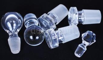 6db üvegdugó, többféle méretben /  Glass corks, 5-8cm