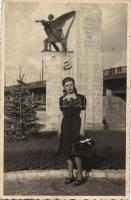 Budapest XI. Petőfi híd budai hídfő, Haditengerészeti Emlékmű, photo (EK)