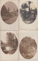 Budapest XIV. Állatkert, 4 db képeslap, fotók