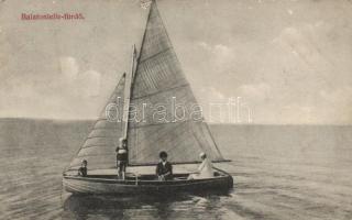 Balatonlelle fürdő vitorlással (EK)