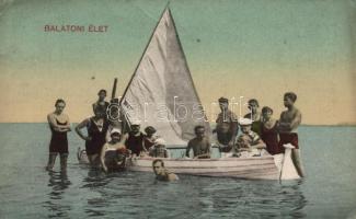 Balaton vitorlás, fürdőélet (EK)