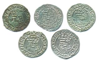 1567-1572. Denár Ag "Miksa" (5x) T:Vegyes Huszár: 992., Unger II.: 766a