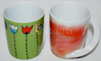 Két darab Rosenthal Cupola kávéscsésze eredeti dobozában, kis füzettel, hibátlanok /
Porcelain cups ...