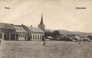 Tövis square with the shop of the Ábrahám brothers (fa)