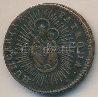 1763. Rézdénár "Mária Terézia" (zárt korona) T:2