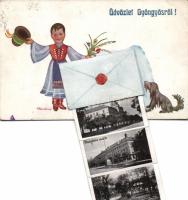 Gyöngyös folklore, leporellocard s: Klaudinyi