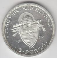 1938. 5P Ag "Szent István" T:2