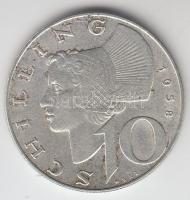 Ausztria 1958 10Sch Ag T:2- Austria 1958. 10 Schilling Ag C:VF