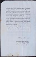 1810 Magyar főkancelláriai levél Koháry Ferenc királyi kamarás, főpohárnok, főkancellár, honti főisp...