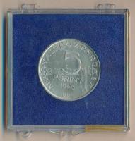 1948. 5Ft Ag "Petőfi" T:2 plasztik tokban