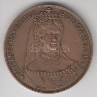 Kelemen Kristóf (1922-) / ÁPV 1987. "MÉE Budapest - Erzsébet királyné születésének emlékére" Br emlékérem (42,5mm) T:1