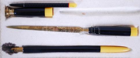 cca 1940 Brillant bakelit írószett eredeti dobozban / 
Brillant bakelite writing sett in original bo...