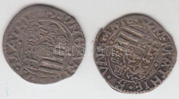 1489. Denar Ag "I. Mátyás" (2x) T:2-, egyik rep.
Unger I.: 567.b, Huszár 722