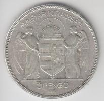 1930. 5P Ag "Horthy-jobbra" T:3
