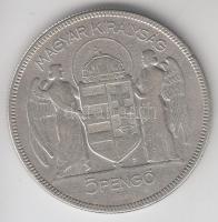 1930. 5P Ag "Horthy-jobbra" T:3
