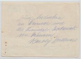 1928 Leiwener Kaltarsch litho sörcímke / Litho beer label