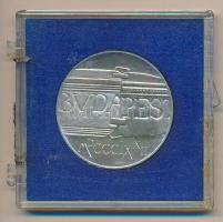 1972. 100Ft Ag "Pest és Buda egyesítése" T:BU Eredeti plasztiktokban (sérült)