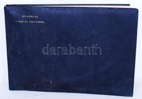 Rézkarcok a magyar vegyiparról. 15db aláírt, eredeti rézkarc mappába fűzve, 28,5x39cm