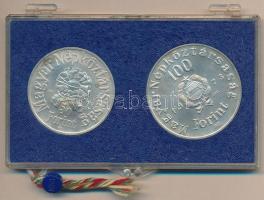 1973. 50Ft Ag + 100Ft Ag "Petőfi" T:BU Eredeti plombált MNB plasztiktokban!