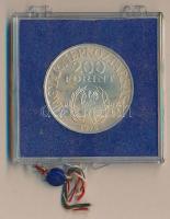 1976. 200Ft Ag "II. Rákóczi Ferenc" T:BU Eredeti plombált MNB plasztiktokban (repedt)