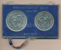 1969. 50Ft Ag + 100Ft Ag "Tanácsköztársaság" pár T:BU Plombált (nem hozzá való) MNB plaszt...