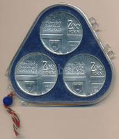 1977. 200Ft Ag 3klf db "Festők II. / Mányoki, Rippl-Rónai, Csontváry" sor T:BU eredeti plo...